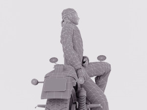 Chopper Biker 4 - 4K Modelo 3D