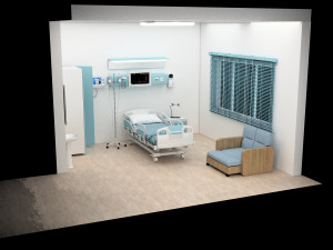 Hospital Room 5 - 4K Modelo 3D