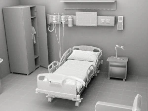 Hospital Room 5 3D Model