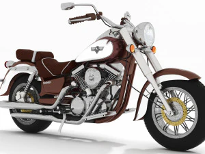 Chopper Biker 5 3D Model