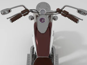 Chopper Biker 5 3D Model