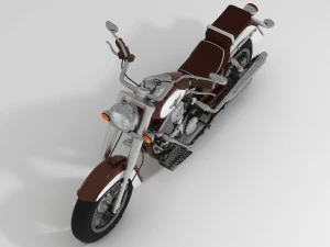 Chopper Biker 5 3D Model