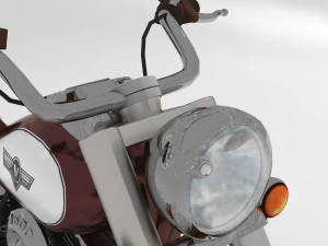 Chopper Biker 5 3D Model