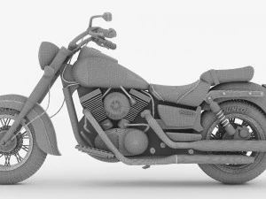 Chopper Biker 5 3D Model