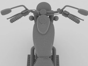 Chopper Biker 5 3D Model