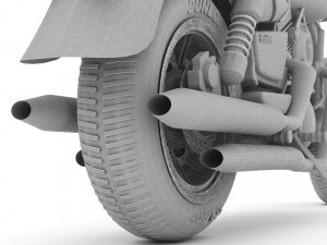 Chopper Biker 5 - 4K Model 3D