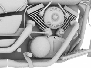Chopper Biker 5 3D Model