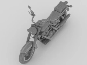 Chopper Biker 5 3D Model