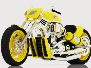 Chopper Biker 6 - 4K Model 3D
