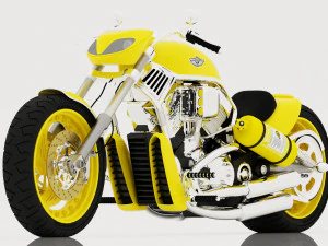 Chopper Biker 6 - 4K 3D Model