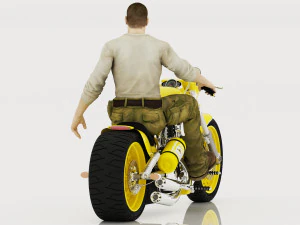 Chopper Biker 6 - 4K 3D Model