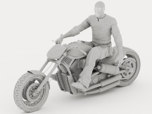 Chopper Biker 6 - 4K Model 3D