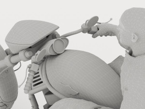 Chopper Biker 6 - 4K Model 3D