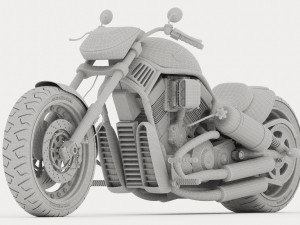 Chopper Biker 6 - 4K Model 3D