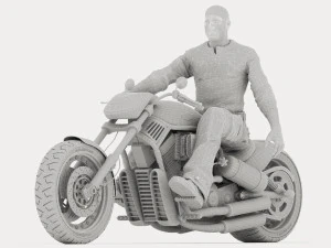 Chopper Biker 6 - 4K 3D Model