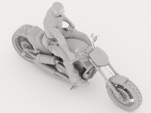 Chopper Biker 6 - 4K Model 3D