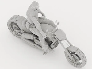 Chopper Biker 6 - 4K 3D Model
