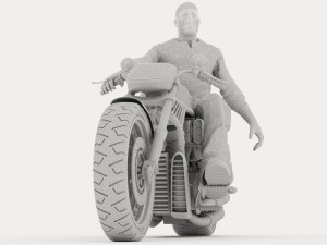 Chopper Biker 6 - 4K Model 3D