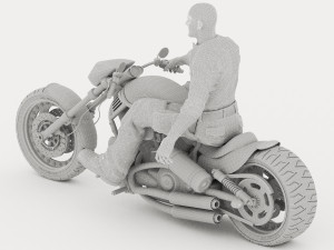 Chopper Biker 6 - 4K Model 3D