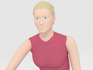 Sportive Biker 4K Model 3D