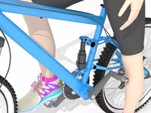 Sportive Biker 4K Model 3D