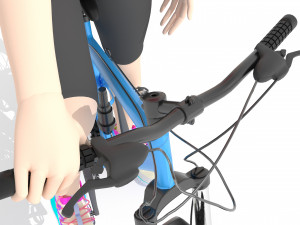 Sportive Biker 4K Model 3D