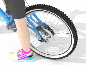 Sportive Biker 4K Model 3D