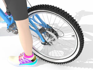 Sportive Biker 4K 3D Model