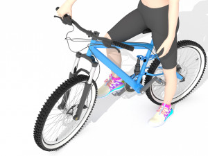 Sportive Biker 4K Model 3D