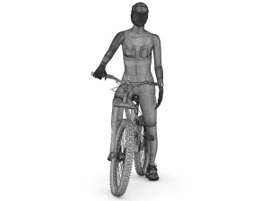 Sportive Biker 4K 3D Model