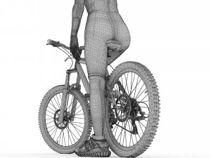Sportive Biker 4K Model 3D