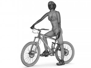 Sportive Biker 4K Model 3D
