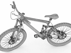 Sportive Biker 4K 3D Model