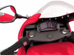 Honda CBR Motorbike 4K 3D Model