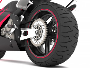 Honda CBR Motorbike 4K 3D Model