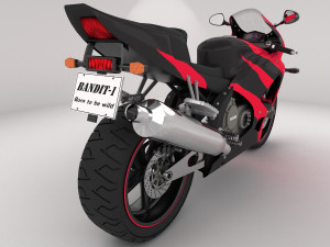 Honda CBR Motorbike 4K 3D Model