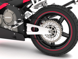 Honda CBR Motorbike 4K 3D Model