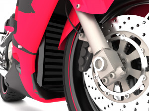 Honda CBR Motorbike 4K 3D Model