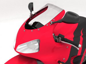 Honda CBR Motorbike 4K 3D Model