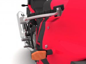 Honda CBR Motorbike 4K 3D Model