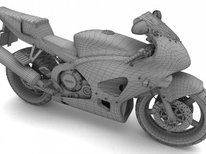 Honda CBR Motorbike 4K 3D Model