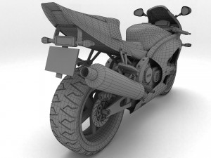 Honda CBR Motorbike 4K 3D Model