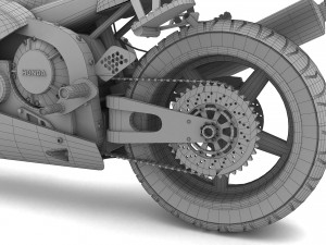 Honda CBR Motorbike 4K 3D Model
