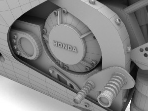 Honda CBR Motorbike 4K 3D Model