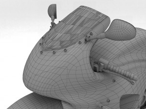 Honda CBR Motorbike 4K 3D Model