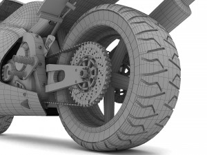 Honda CBR Motorbike 4K 3D Model