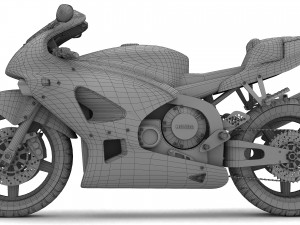 Honda CBR Motorbike 4K 3D Model