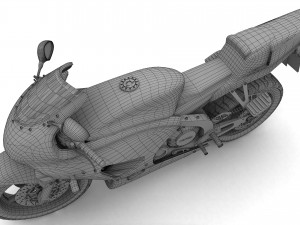 Honda CBR Motorbike 4K 3D Model