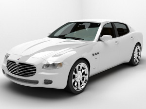 Maserati Quattroporte 4K 3D Model