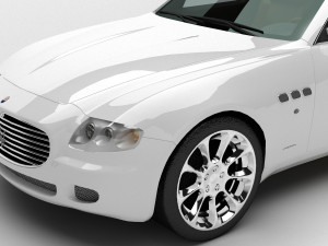 Maserati Quattroporte 4K 3D Model